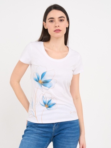 Lee Cooper - Tricou dama cu maneca scurta si imprimeu grafic
