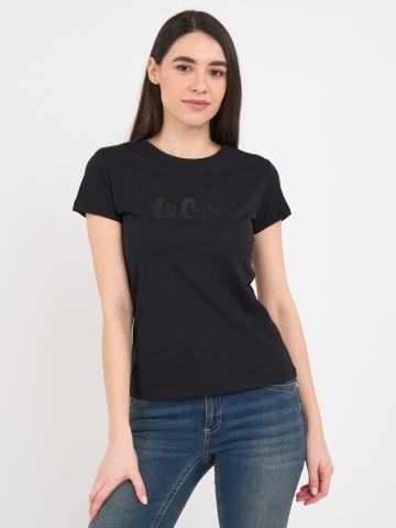 Lee Cooper - Tricou dama cu maneca scurta si logo
