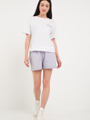 Lee Cooper - Tricou dama de culoare uniforma cu imprimeu text - Img 7