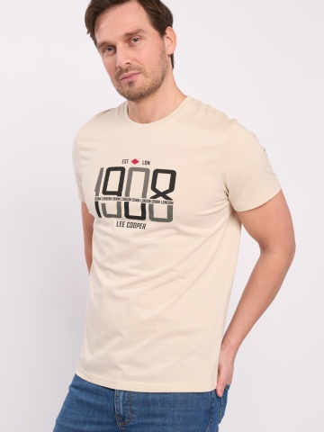 Lee Cooper - Tricou maneca scurta barbat cu imprimeu detalii logo - Img 4