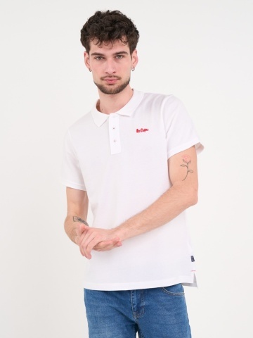 Lee Cooper - Tricou polo barbat de culoare uniforma