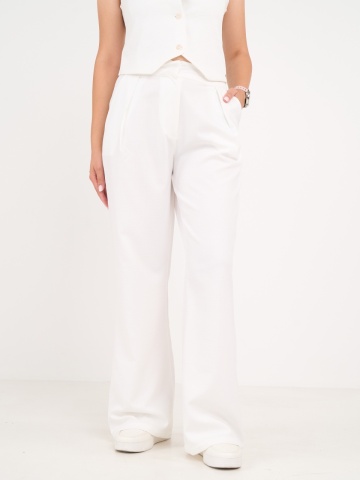 Timeout - Pantaloni lungi dama cu buzunare de culoare uniforma
