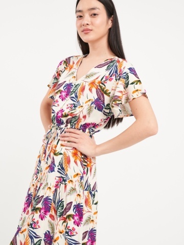 Timeout - Rochie dama cu imprimeu floral - Img 4