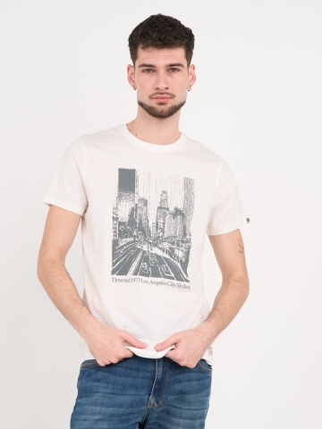 Timeout - Tricou barbat cu maneca scurta si imprimeu grafic