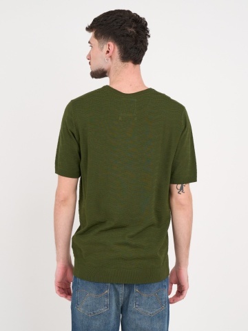 Timeout - Tricou barbat de culoare uniforma si detalii - Img 2