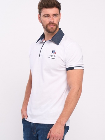 Timeout - Tricou barbat polo cu imprimeu logo - Img 8