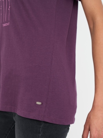 Timeout - Tricou dama cu imprimeu abstract - Img 2