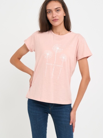 Timeout - Tricou dama cu imprimeu si detalii grafice