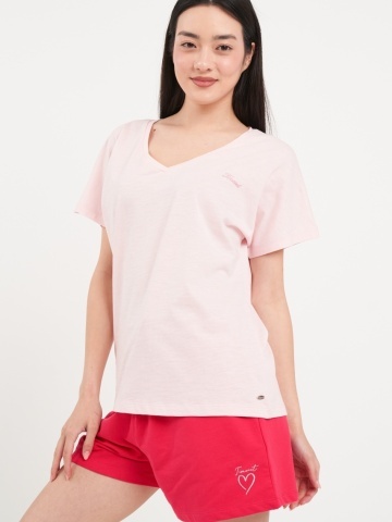 Timeout - Tricou dama cu maneca scurta de culoare uniforma