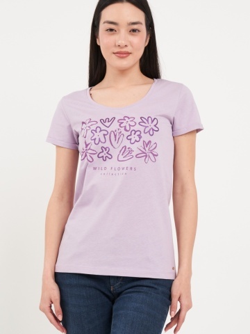 Timeout - Tricou dama cu maneca scurta si imprimeu grafic