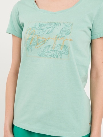 Timeout - Tricou dama cu maneca scurta si imprimeu grafic - Img 4