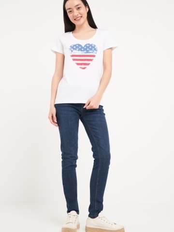 Timeout - Tricou dama cu maneca scurta si imprimeu grafic - Img 6
