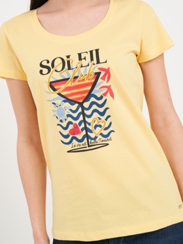 Timeout - Tricou dama cu maneca scurta si imprimeu grafic - Img 2