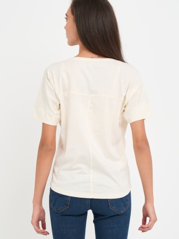 Timeout - Tricou dama maneca scurta cu imprimeu text grafic - Img 3