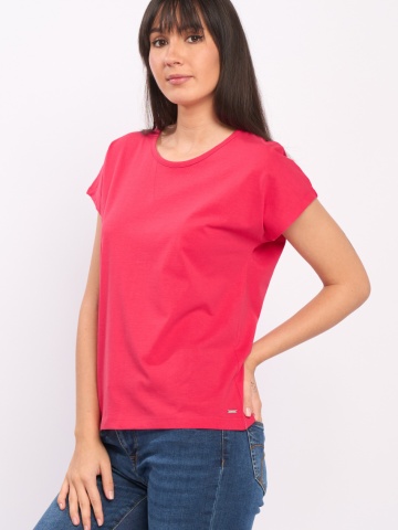 Timeout - Tricou dama maneca scurta de culoare uniforma - Img 2
