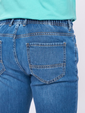 Kenvelo - Blugi barbat jogger cu aspect usor decolorat - Img 3