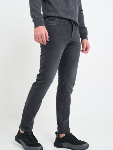 Kenvelo - Blugi barbati super slim cu aspect decolorat - Img 7