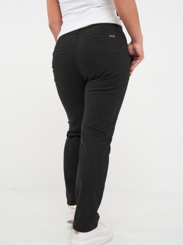 Kenvelo - Pantaloni lungi dama de culoare uniforma cu buzunare - Img 3