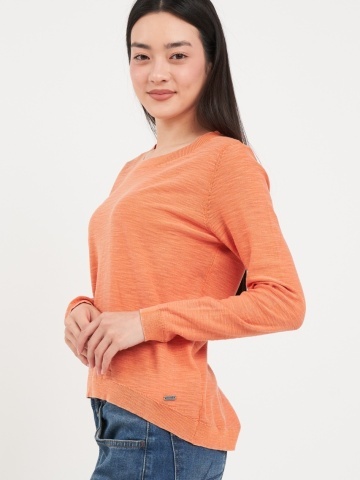 Kenvelo - Pulover dama cu maneca lunga de culoare uniforma - Img 4