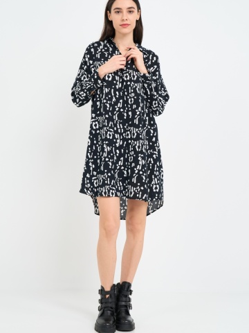 Kenvelo - Rochie dama tip camasa cu model - Img 6