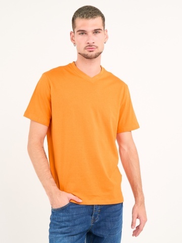 Kenvelo - Tricou barbat cu maneca scurta de culoare uniforma
