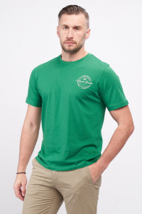 Kenvelo - Tricou barbat din bumbac cu logo si imprimeu