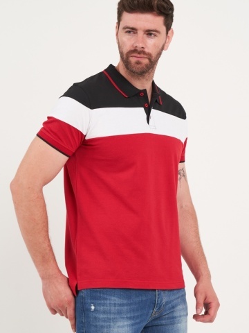 Kenvelo - Tricou barbat polo multicolor - Img 5