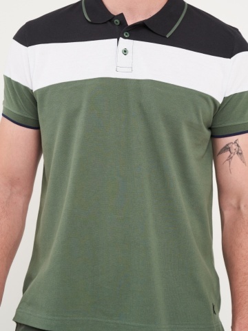 Kenvelo - Tricou barbat polo multicolor - Img 4