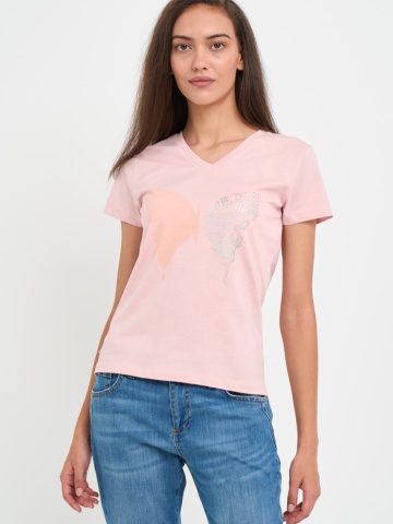 Kenvelo - Tricou dama cu imprimeu grafic fluture