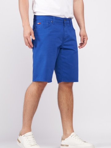 Lee Cooper - Bermude barbat de culoare uniforma cu buzunare si logo - Img 2