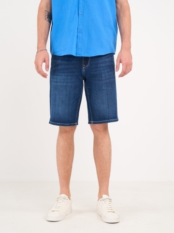Lee Cooper - Bermude barbat din denim de culoare inchisa
