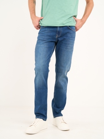 Lee Cooper - Blugi barbat straight cu aspect decolorat