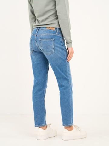Lee Cooper - Blugi dama boyfriend cu aspect decolorat - Img 4
