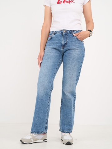 Lee Cooper - Blugi dama boyfriend cu aspect decolorat