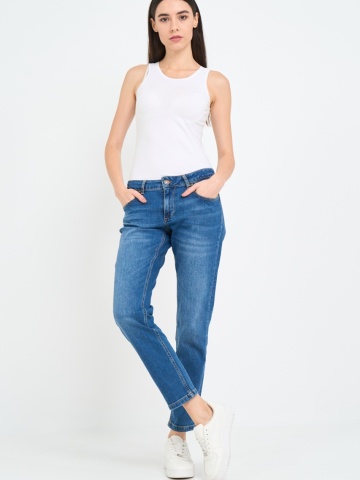 Lee Cooper - Blugi dama boyfriend cu aspect decolorat - Img 8