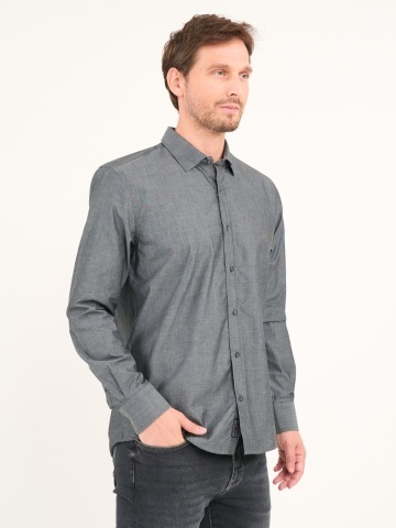 Lee Cooper - Camasa barbat maneca lunga de culoare uniforma - Img 5
