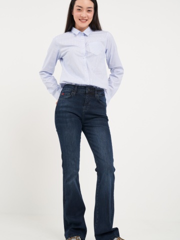 Lee Cooper - Camasa dama tip office cu buzunar aplicat - Img 8
