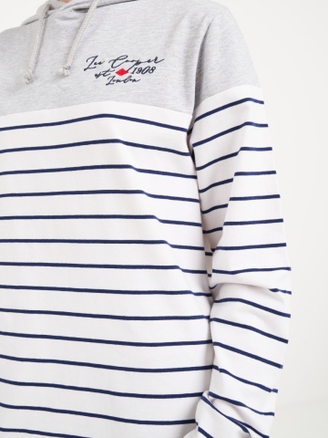 Lee Cooper - Hanorac dama cu dungi si detalii - Img 3