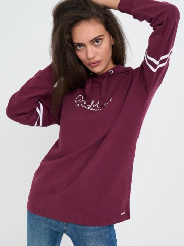 Lee Cooper - Hanorac dama cu gluga si mesaj text - Img 2