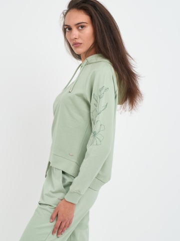 Lee Cooper - Hanorac dama cu imprimeu floral si logo - Img 5