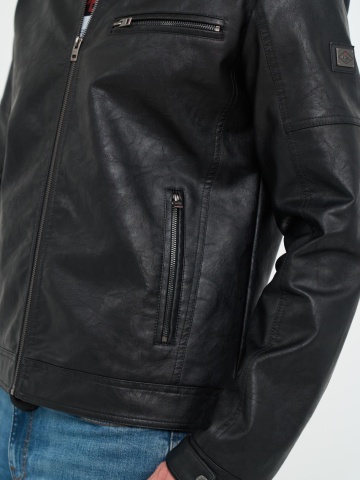 Lee Cooper - Jacheta barbat din piele ecologica cu buzunare - Img 4