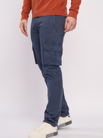 Lee Cooper - Pantaloni barbat cargo de culoare uniforma - Img 6