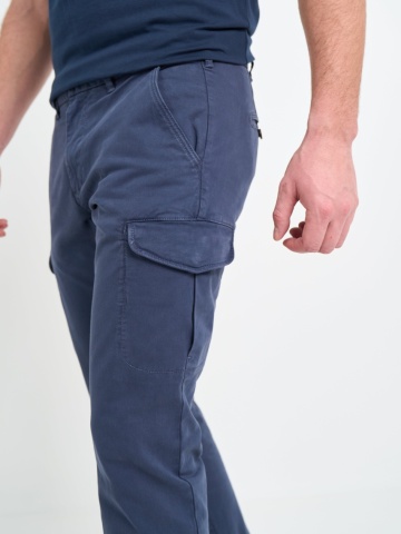 Lee Cooper - Pantaloni cargo barbat de culoare uniforma - Img 5