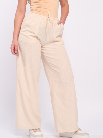 Lee Cooper - Pantaloni dama de culoare uniforma cu buzunare