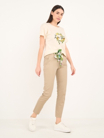 Lee Cooper - Pantaloni lungi dama de culoare uniforma cu detalii - Img 9