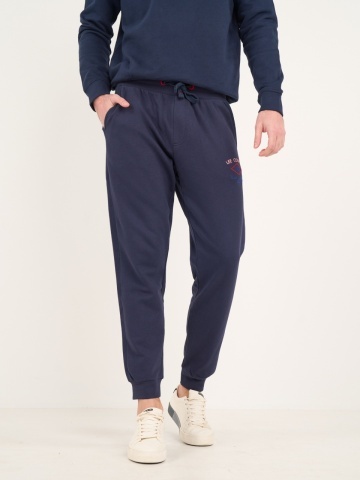 Lee Cooper - Pantaloni sport barbat cu logo si buzunare