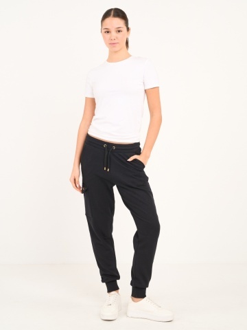 Lee Cooper - Pantaloni sport dama cu buzunare si logo aplicat - Img 10