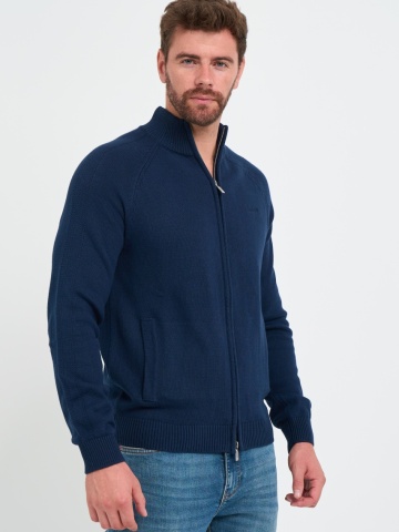 Lee Cooper - Pulover barbat de culoare uniforma cu fermoar - Img 7