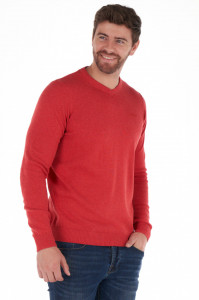 Lee Cooper - Pulover barbat de culoare uniforma si logo brodat