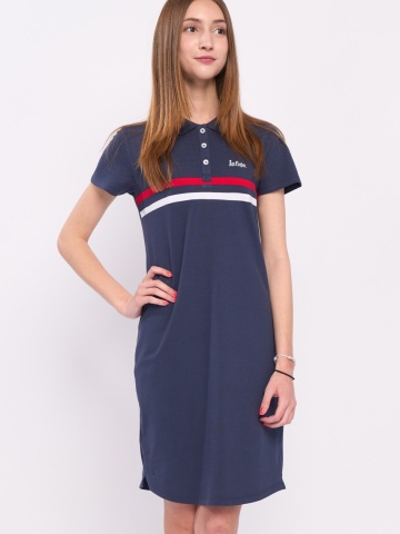 Lee Cooper - Rochie dama tip polo cu logo aplicat